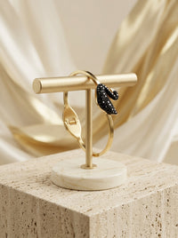 Luxury Swan Crystal Bracelet for Women | Gold Plated Stainless Steel Designer Bracelet