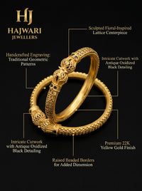 Luxury Stainless Steel Butterfly Bangles for Women | Gold Plated Designer Bangles