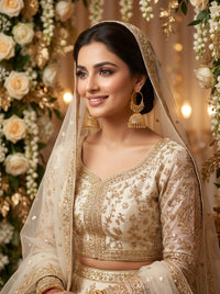 Luxury Gold Plated Jhumka Earrings | Traditional Bridal Hoop Earrings for Wedding, Mehndi & Party Wear