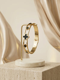 Luxury Clover Bracelet for Women | Gold Plated Stainless Steel Designer Bracelet