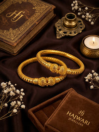 Luxury Stainless Steel Beaded Bangles for Women | Gold Plated Designer Bangles