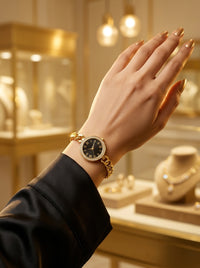 Luxury Watch Bracelet for Women | Gold Plated Stainless Steel Designer Bracelet