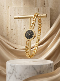 Luxury Watch Bracelet for Women | Gold Plated Stainless Steel Designer Bracelet