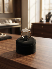 Luxury White Enamel Crystal Ring | Gold Plated Adjustable Minimalist Ring for Women | Elegant Everyday Jewelry