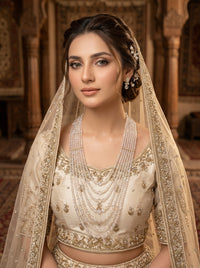 Luxury Multi-Layer Crystal Beaded Necklace for Women | Elegant Bridal & Formal Necklace