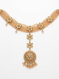 Luxury Bridal Matha Patti for Women | Gold Plated Multi-Strand Pearl Headpiece