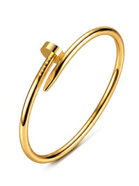 Luxury Gold Nail Bracelet for Women | Premium Stainless Steel Designer Bracelet